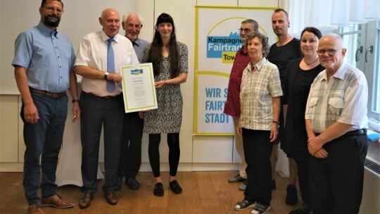 Verleihung des Titels Fair Trade Town Glauchau